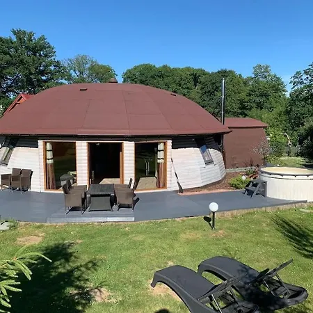 Okragly Dom Z Bala Arena Spa Sauna, Jacuzzi! Krąg
